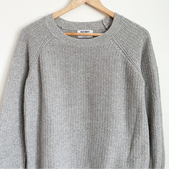 Old Navy waffle grey sweater - Picture 1 of 6